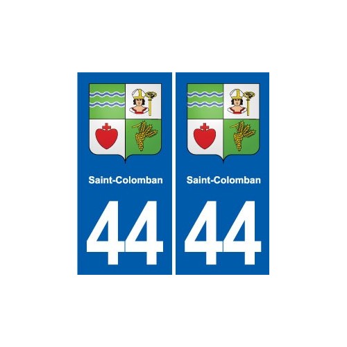 44 Héric blason  ville autocollant plaque stickers