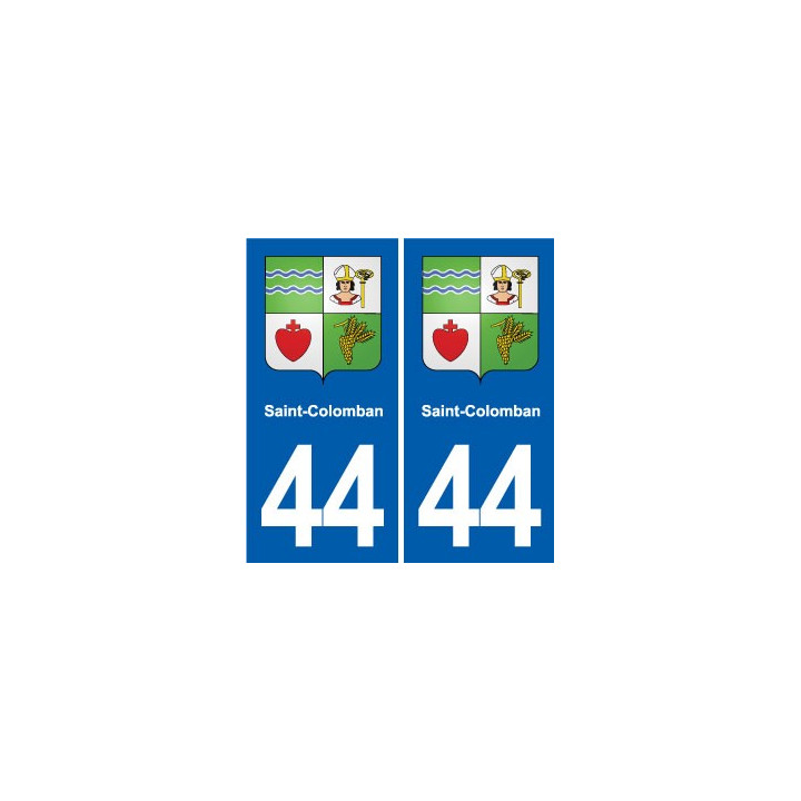 44 Héric blason  ville autocollant plaque stickers