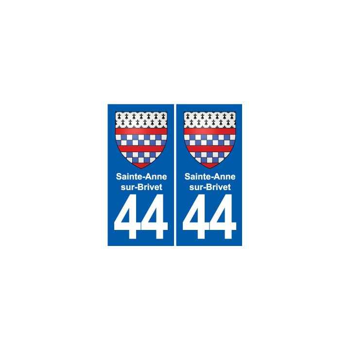 44 Héric blason  ville autocollant plaque stickers