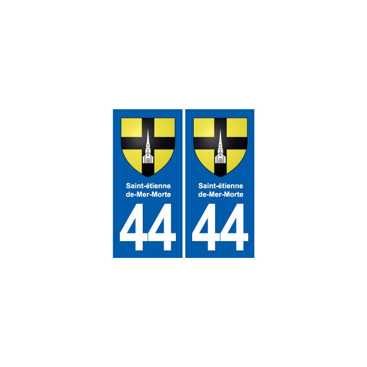 44 Héric blason  ville autocollant plaque stickers