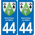 44 Héric blason  ville autocollant plaque stickers