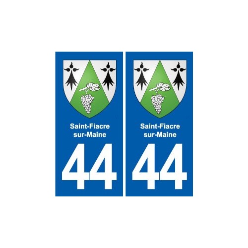 44 Héric blason  ville autocollant plaque stickers