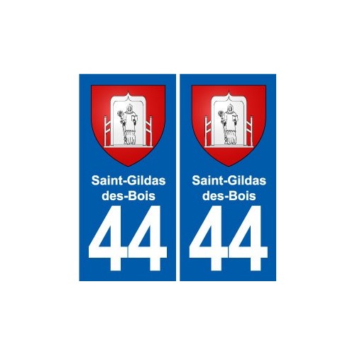 44 Héric blason  ville autocollant plaque stickers