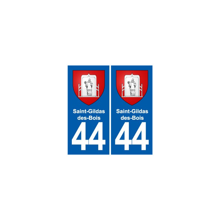 44 Héric blason  ville autocollant plaque stickers
