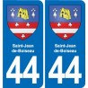 44 Héric blason  ville autocollant plaque stickers