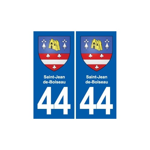 44 Héric blason  ville autocollant plaque stickers