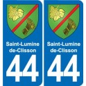 44 Héric blason  ville autocollant plaque stickers