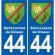 44 Héric blason  ville autocollant plaque stickers