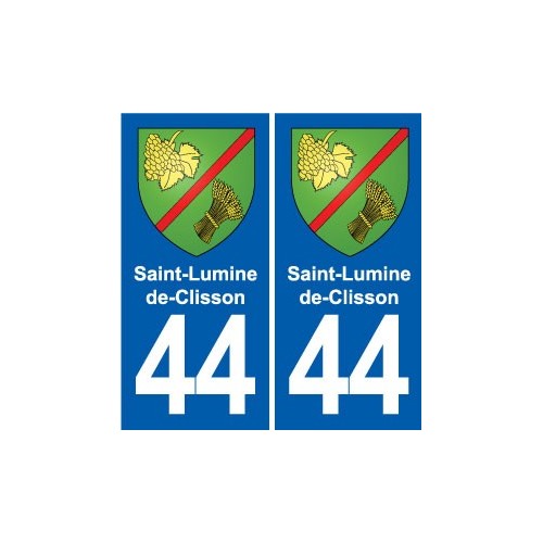 44 Héric blason  ville autocollant plaque stickers