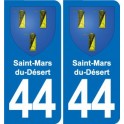 44 Héric blason  ville autocollant plaque stickers