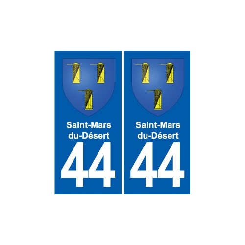 44 Héric blason  ville autocollant plaque stickers