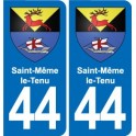 44 Héric blason  ville autocollant plaque stickers