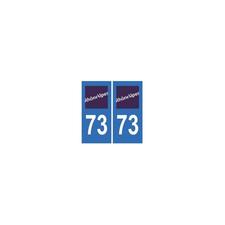 73 Savoie autocollant plaque
