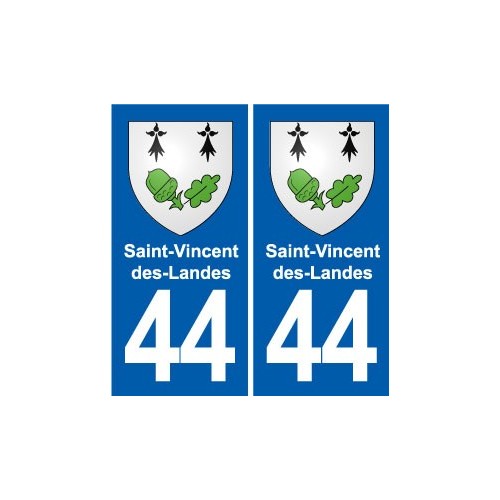 44 Héric blason  ville autocollant plaque stickers