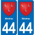 44 Héric blason  ville autocollant plaque stickers