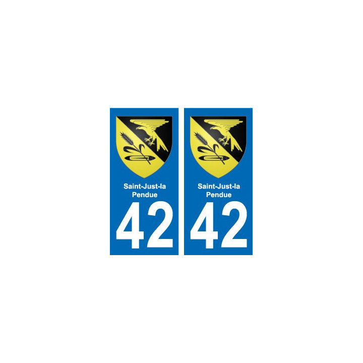 42 Villerest blason ville autocollant plaque stickers