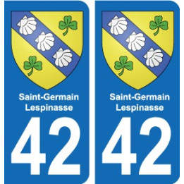 42 Villerest blason ville autocollant plaque stickers