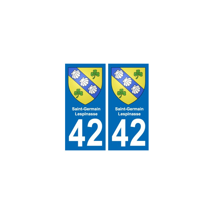 42 Villerest blason ville autocollant plaque stickers