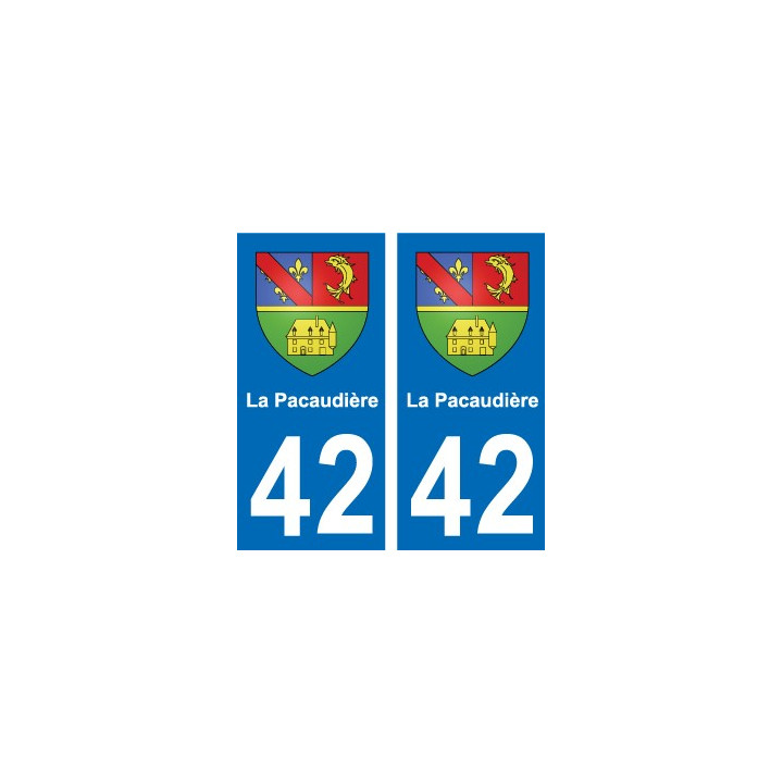 42 Villerest blason ville autocollant plaque stickers