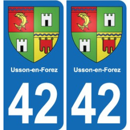 42 Villerest blason ville autocollant plaque stickers