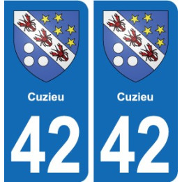 42 Villerest blason ville autocollant plaque stickers