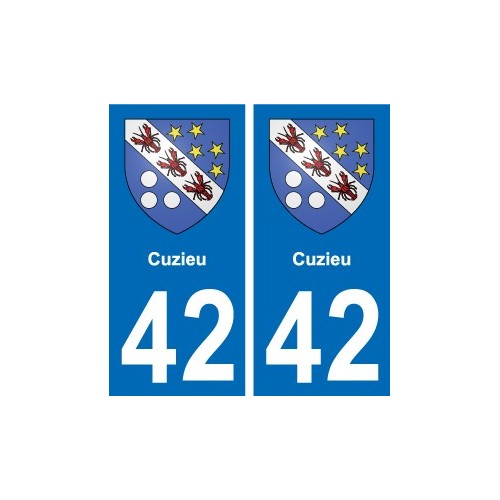 42 Villerest blason ville autocollant plaque stickers