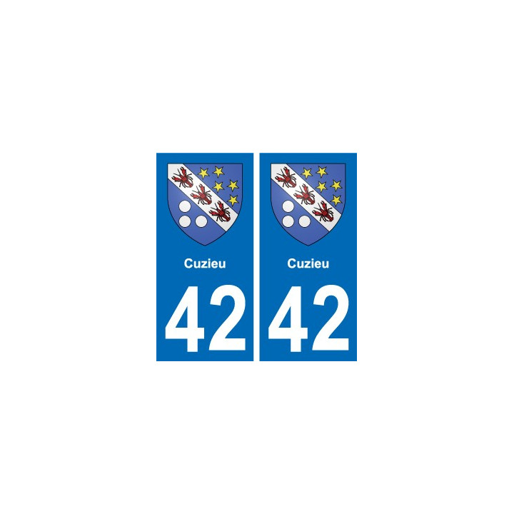 42 Villerest blason ville autocollant plaque stickers