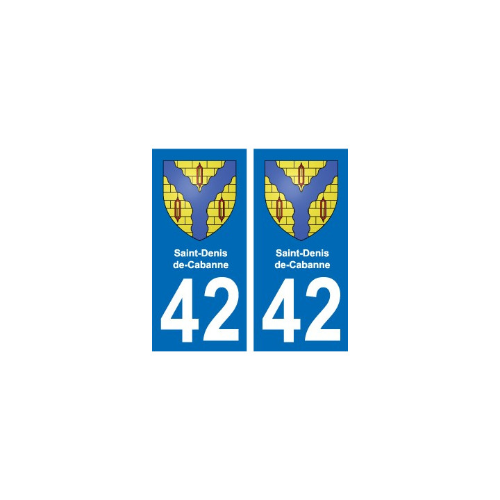42 Villerest blason ville autocollant plaque stickers