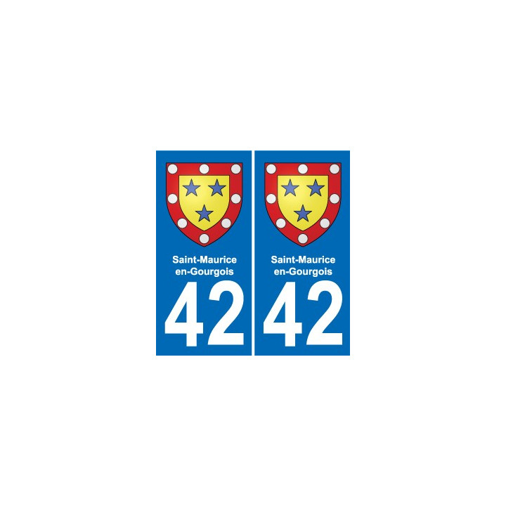 42 Villerest blason ville autocollant plaque stickers