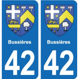 42 Villerest blason ville autocollant plaque stickers