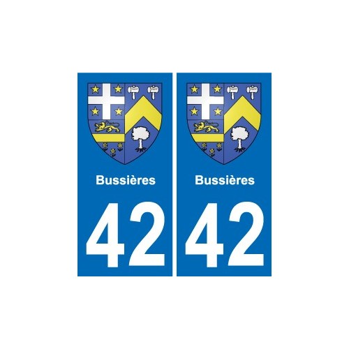 42 Villerest blason ville autocollant plaque stickers