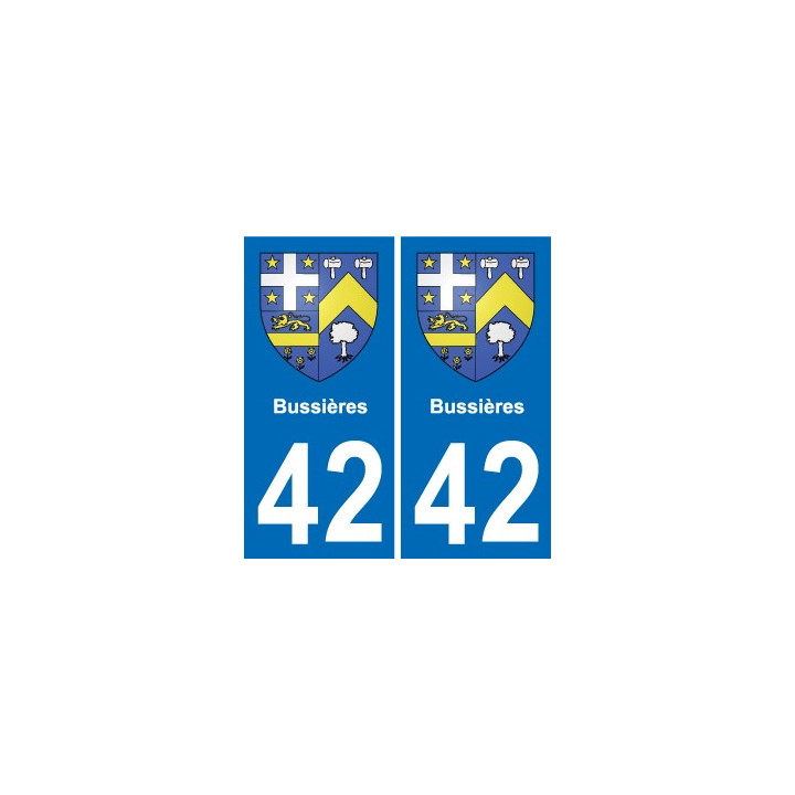 42 Villerest blason ville autocollant plaque stickers