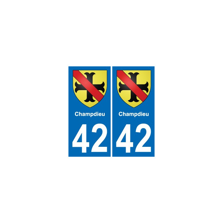 42 Villerest blason ville autocollant plaque stickers