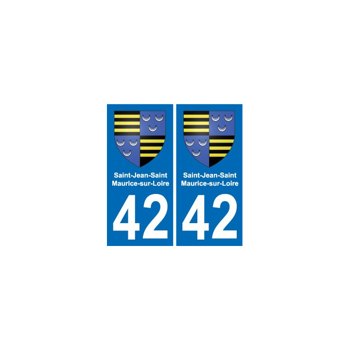 42 Villerest blason ville autocollant plaque stickers