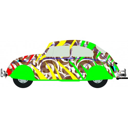 custom cocinelle surf logo autocollant adhésif