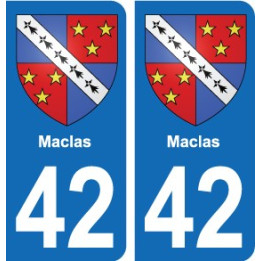 42 Villerest blason ville autocollant plaque stickers