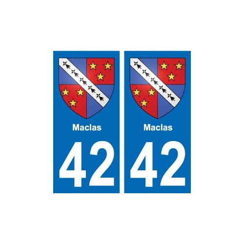 42 Villerest blason ville autocollant plaque stickers