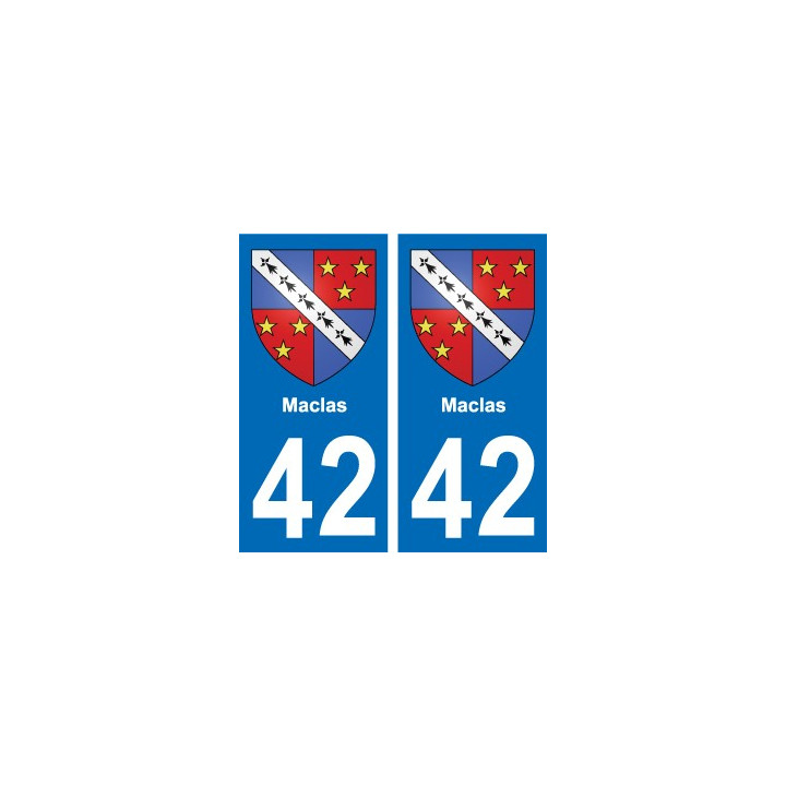 42 Villerest blason ville autocollant plaque stickers