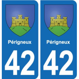 42 Villerest blason ville autocollant plaque stickers