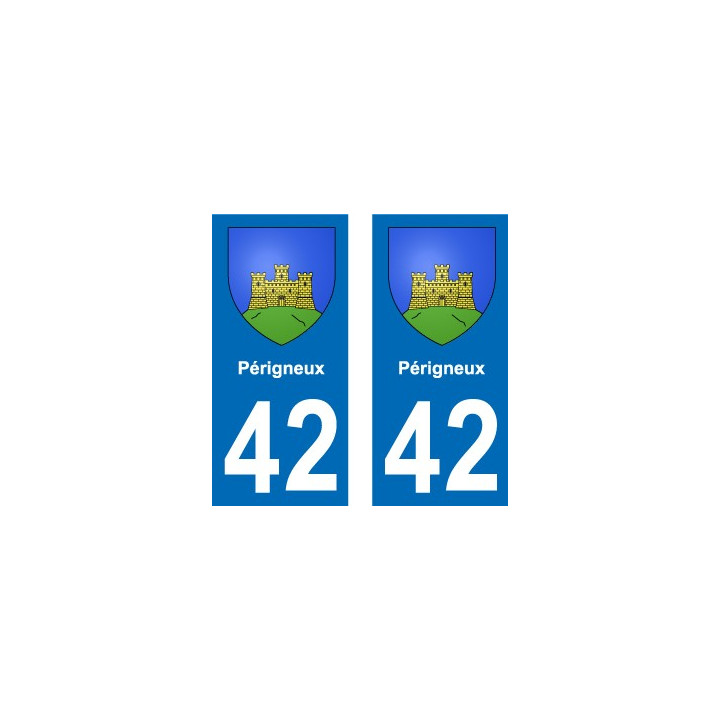 42 Villerest blason ville autocollant plaque stickers