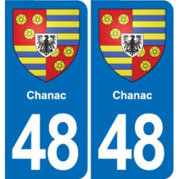 48 Mende blason autocollant plaque stickers ville