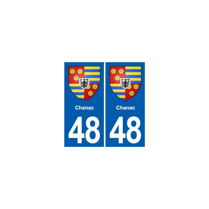 48 Mende blason autocollant plaque stickers ville