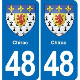 48 Mende blason autocollant plaque stickers ville