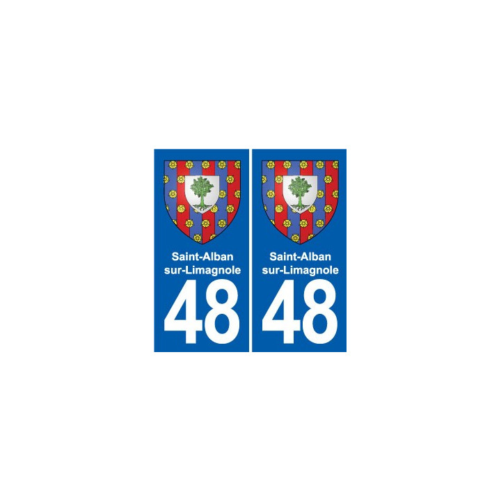 48 Mende blason autocollant plaque stickers ville