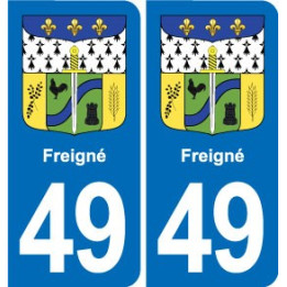 49 Brézé blason autocollant plaque stickers ville