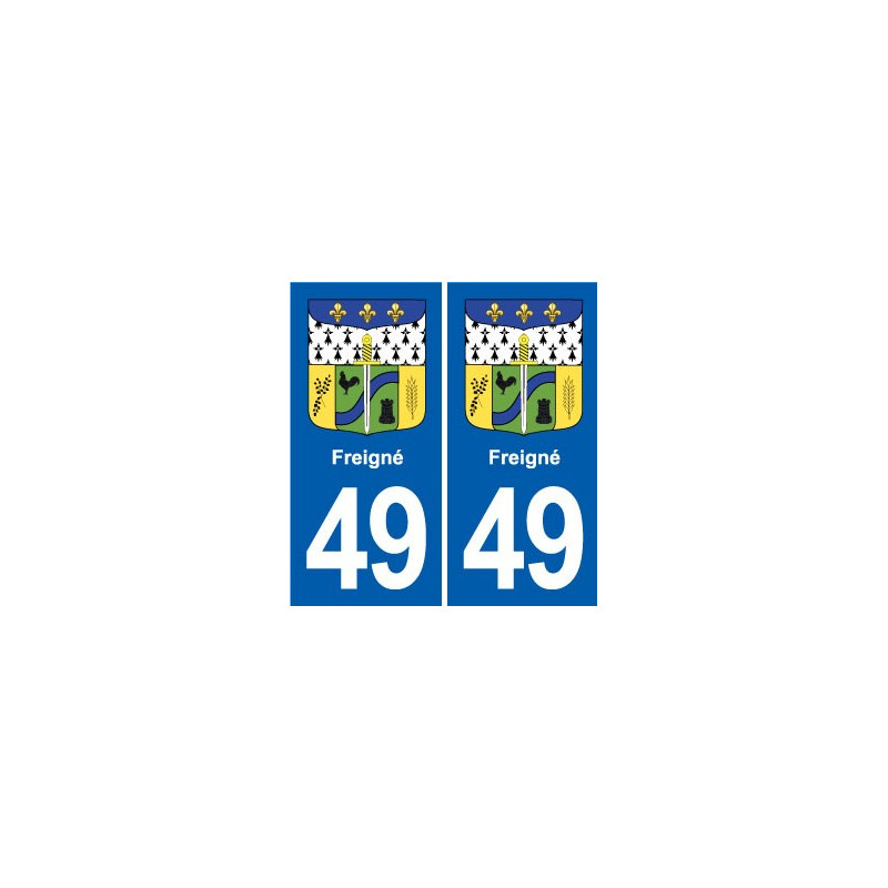 49 Brézé blason autocollant plaque stickers ville