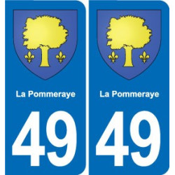 49 Brézé blason autocollant plaque stickers ville