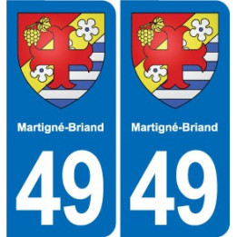 49 Brézé blason autocollant plaque stickers ville