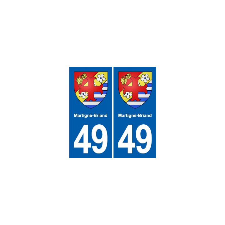 49 Brézé blason autocollant plaque stickers ville