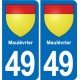 49 Brézé blason autocollant plaque stickers ville